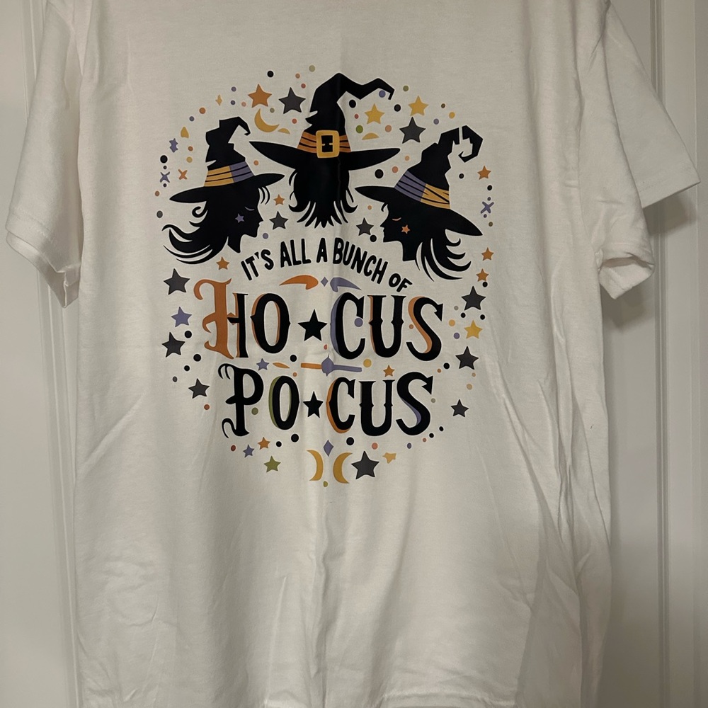 Halloween T-Shirt Hocus Pocus Witches Halloween T-Shirt Size L Unisex